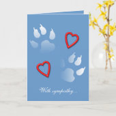 Sympathie voor het verlies van je hond kaart (Gele Bloem)