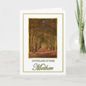 Sympathie voor het verlies van je moeder pijnboomp kaart (Voorkant)