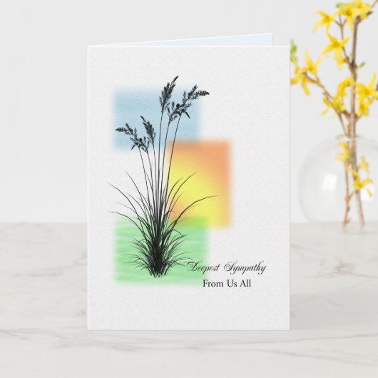 Sympathie voor het verlies van ons allemaal, Grass Kaart (Gele Bloem)