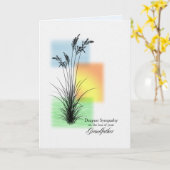 Sympathie voor het verlies van opa, Grasses Kaart (Gele Bloem)
