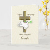 sympathie voor het verlies van opa kaart (Gele Bloem)