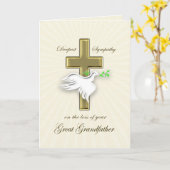 Sympathie voor het verlies van overgrootvader kaart (Gele Bloem)