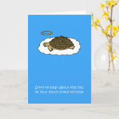 Sympathie voor het verlies van Pet Tortoise Kaart (Gele Bloem)