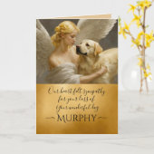 Sympathie voor het verlies van Yellow Lab Gold Ang Kaart (Gele Bloem)