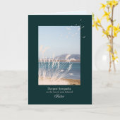 Sympathie voor het verlies van zus, grassen kaart (Gele Bloem)