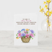 Sympathie voor het zomerreces kaart (Gele Bloem)