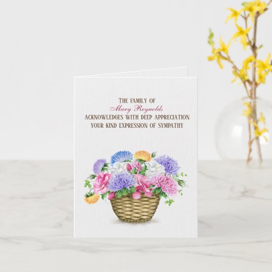 Sympathie voor het zomerreces kaart (Gele Bloem)