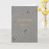 Sympathie voor huisdieren kaart (Gele Bloem)