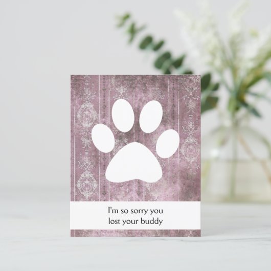 sympathie voor  huisdierenverlies (Staand voorkant)