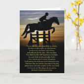 sympathie voor Hunter Jumper Eventing voor paarden Kaart (Gele Bloem)