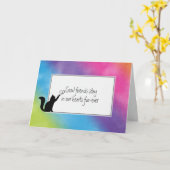 sympathie voor kat Pet verlies Kaart (Gele Bloem)