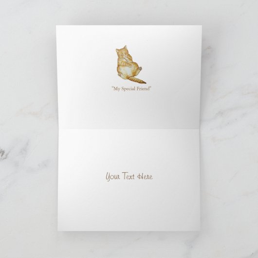 sympathie voor katten en huisdieren originele gedi kaart (Binnen)