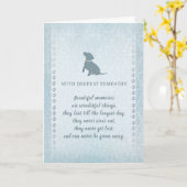 Sympathie voor kleine honden Mooie herinneringen Kaart (Gele Bloem)