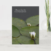 sympathie voor lilly pads kaart (Voorkant)