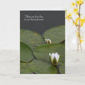 sympathie voor lilly pads kaart (Gele Bloem)