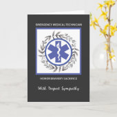 Sympathie voor medische noodhulp van EMT Kaart (Gele Bloem)