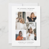 Sympathie voor moderne fotocollage bedankkaart (Voorkant)