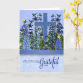 Sympathie voor ons altijd dankbare kruis dank u we kaart (Gele Bloem)