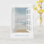 sympathie voor open raam en zeester - oceaan kaart (Gele Bloem)