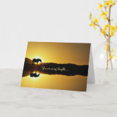 Sympathie voor paarden en water kaart (Gele Bloem)