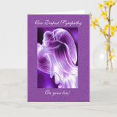sympathie voor Paarse Angel Kaart (Gele Bloem)