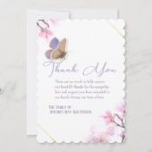 Sympathie voor Paarse en roze vlinder Kaart (Voorkant)