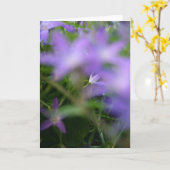 Sympathie voor Paarse fotografie Kaart (Gele Bloem)