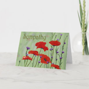 Sympathie voor papavers kaart
