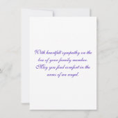 Sympathie voor regenboogengel kaart (Achterkant)