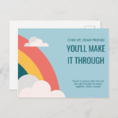 sympathie voor regenboogschieten briefkaart (Voorkant / Achterkant)