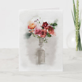 sympathie voor  Rose Bouquet Kaart