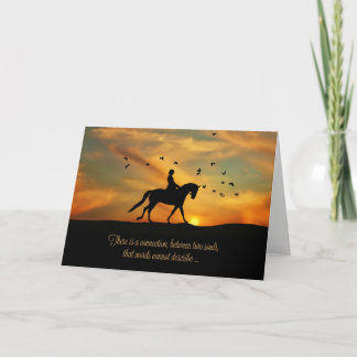 Sympathie voor spirituele paarden Dressage Horse a Kaart