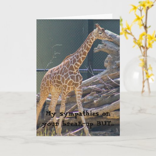 sympathie voor uw uiteenvallen kaart (Gele Bloem)