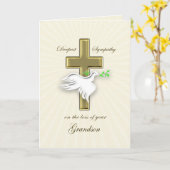 Sympathie voor verlies kleinzoon kaart (Gele Bloem)