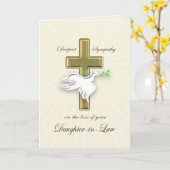 Sympathie voor verlies schoondochter kaart (Gele Bloem)