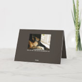 Sympathie voor verlies van Duitse herder Kaart (Achterkant)