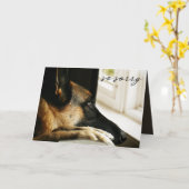 Sympathie voor verlies van Duitse herder Kaart (Gele Bloem)