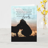 Sympathie voor verlies van een bericht over de aan kaart (Gele Bloem)