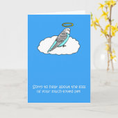 sympathie voor verlies van gezelschapsvogels kaart (Gele Bloem)