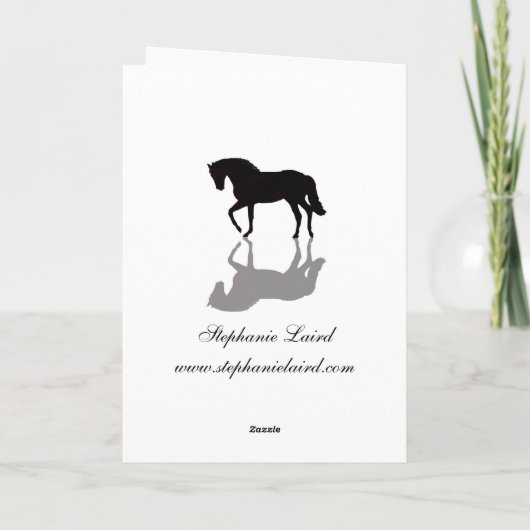 Sympathie voor verlies van het paard kaart (Achterkant)