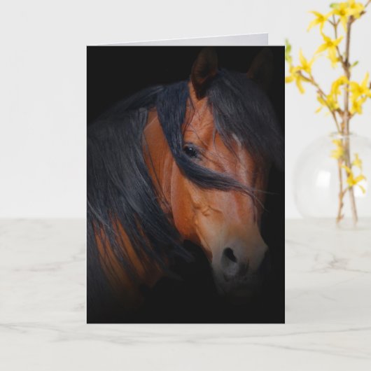 Sympathie voor verlies van het paard kaart (Gele Bloem)