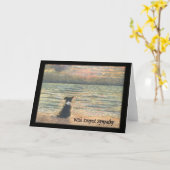 Sympathie voor verlies van hond kaart (Gele Bloem)