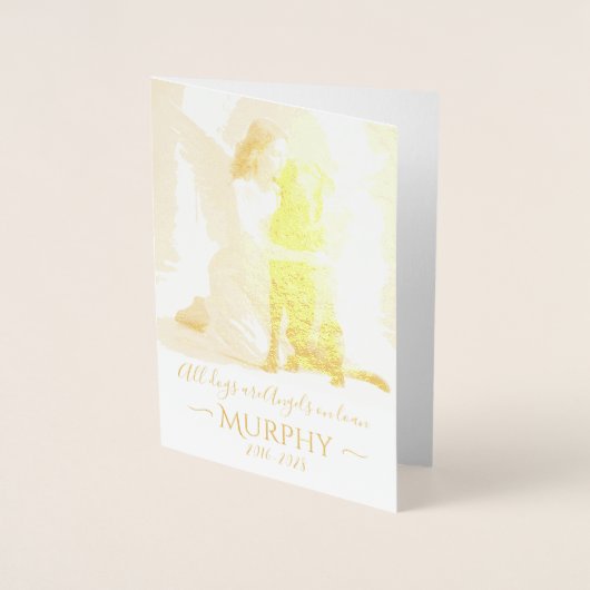 Sympathie voor verlies van Labrador Retriever Ange Folie Kaarten (Voorkant)