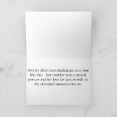 Sympathie voor Verlies van Moeder Kaart (Binnen)