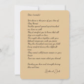 Sympathie voor Verlies van Rottweiler Angel Art Kaart (Achterkant)