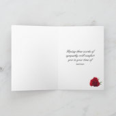 Sympathie voor verlies van vrouw, met een rode roo kaart (Binnen)