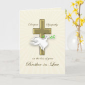 Sympathie voor verlies zwager kaart (Gele Bloem)