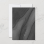 Sympathie voor zwart en goud bedankkaart (Achterkant)