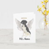 Sympathie voor zwart-wit Duitse horthaired Pointer Kaart (Gele Bloem)