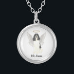 Sympathie voor zwarte en witte Engelse Springer Sp Zilver Vergulden Ketting<br><div class="desc">Sommigen brengen een licht dat zo groot is voor de wereld, dat zelfs nadat ze weg zijn, hun licht overblijft. Laat een zoet ketting je hart troosten als je een moment neemt om je geliefde zwarte en witte engelse springerspaniel te herinneren. Voor de attentste geschenken, stel het met een kaars,...</div>